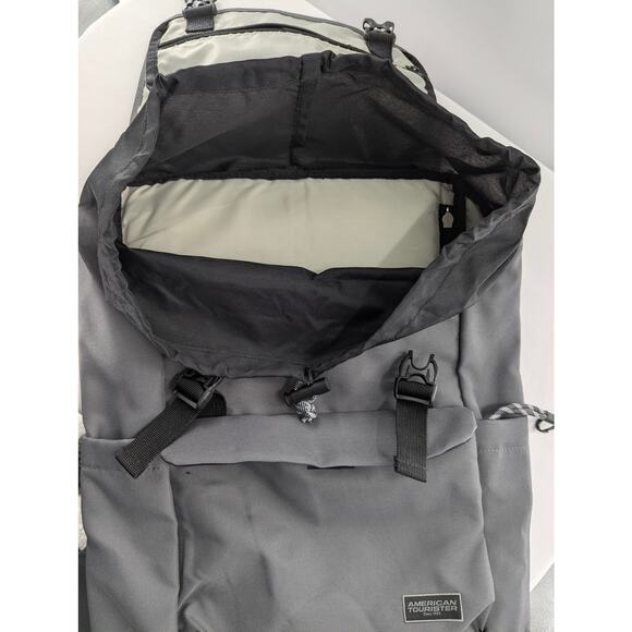Ebay Gray Backpack by American Tourister Padded for Laptops - Picture 6 of 11